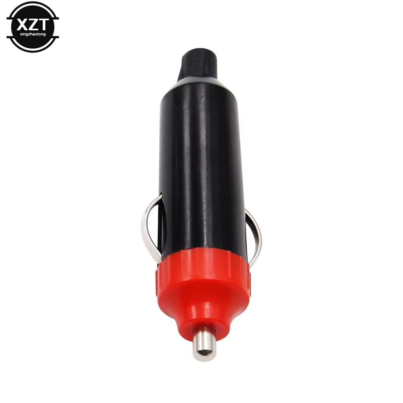 1PC 12V Male Car Cigarette Lighter Socket Plugs Motorcycle Socket Power Charger Adapter Connector + Fuse Converter Plug